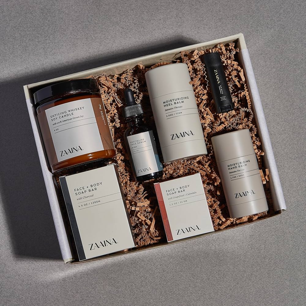 Amazon.com: ZAAINA Men's Self Care Kit – Luxury Spa Gift Set